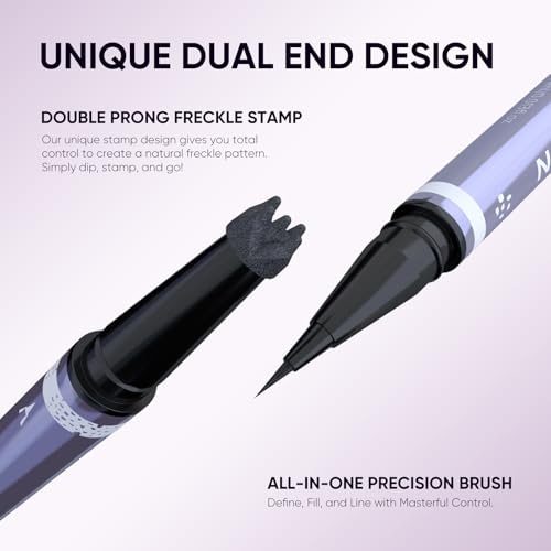 2CHILL 2-in-1 Freckle Stamp & Brown Eyebrow Pen - Waterproof, Long-Lasting