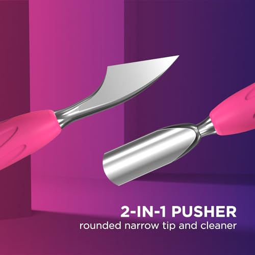 Staleks Pro Manicure Pusher UNIQ 10 - Silicone Handle Nail Tool