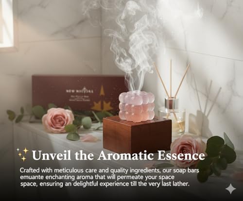 Eucalyptus & Rose Essential Oil Bar Soap - 3 Pack (19.5 Oz)