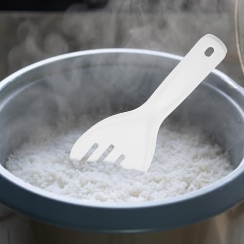 Hemoton 2pcs Non-Stick Rice Paddle Spoon Set - Durable Plastic Kitchen Utensils