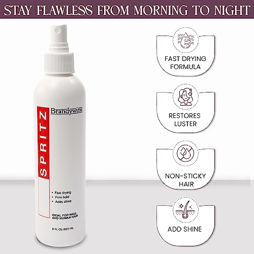 Brandywine Fast Drying Hair Spray for Wigs & Human Hair - 8 Fl Oz