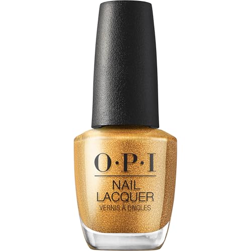 OPI Nougat by Nature Dark Gold Shimmer Nail Polish - Fast Drying & Chip Resistant