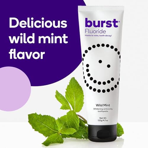 Burst Whitening Toothpaste Wild Mint 2 Pack | Sensitive Formula with Fluoride & Xylitol