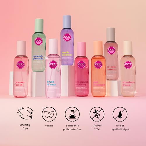 eos Vanilla Cashmere Body Mist - Hydrating Spray for Women, 6 fl oz