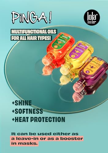 Lola Cosmetics Pinga Açaí & Pracaxi Hair Oil 50mL (1.69 Fl Oz) Nourishing Frizz Control