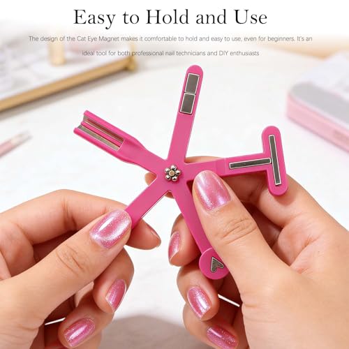 Cat Eye Nail Art Magnet Tool - Strong Magnetic Wand for Gel Polish (2 Pack)