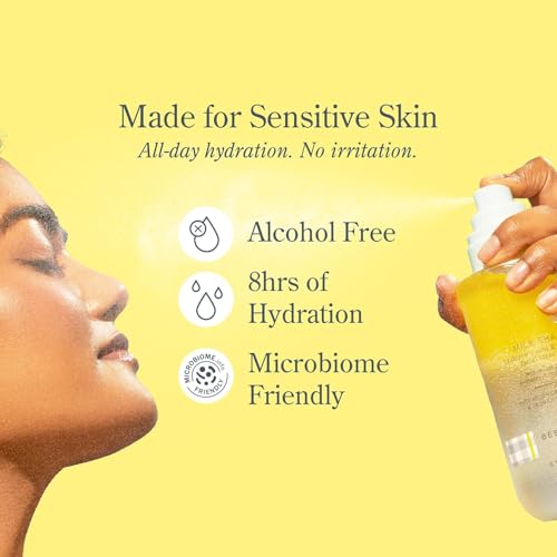 Beekman 1802 Milk Shake Hydrating Face Mist Mini - 2 fl oz | Alcohol-Free Toner & Setting Spray with Hyaluronic Acid