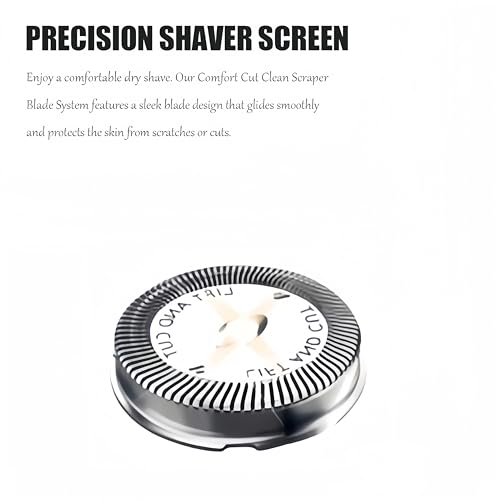 HQ56 Replacement Shaver Heads for Philips Norelco - 6 Pack with Brush