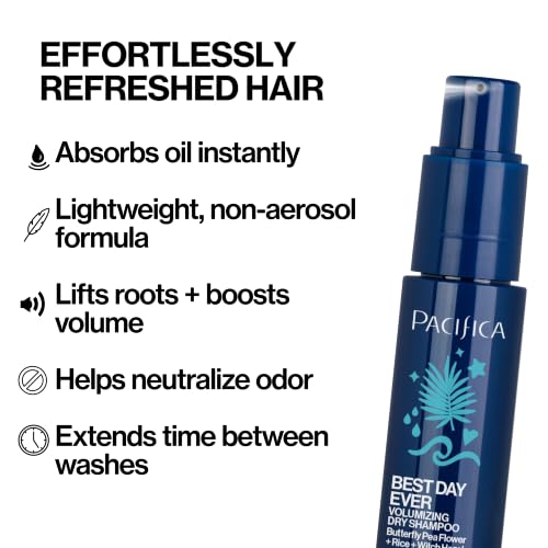 Pacifica Best Day Ever Dry Shampoo Powder - 1 Ounce, Non-Aerosol