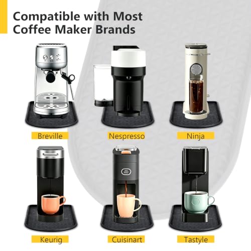 Silicone Coffee Mat for Countertop - 15.8" x 7.8" Non-Slip, Heat-Resistant Protection