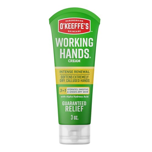 O'Keeffe's Working Hands Intense Renewal Cream, 3 oz - 48 Hour Hydration for Extremely Dry Skin
