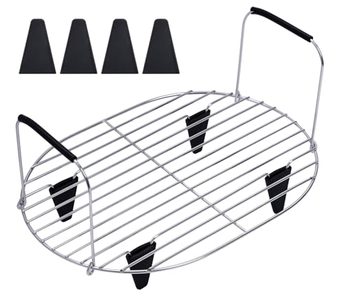 Ninja Foodi Steam and Roast Rack - Stainless Steel with Silicone Feet