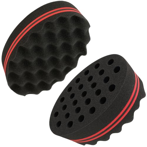 Double-Sided Hair Twist Sponge for Curls, Coils & Waves