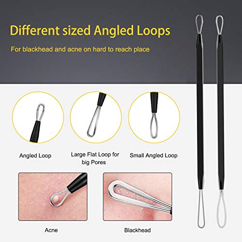Boxoyx 10-Piece Stainless Steel Pimple Popper & Blackhead Remover Kit