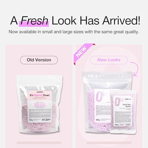 Curacoro Hard Wax Beads 500g - Mauve Jasmine for Medium to Coarse Hair Removal