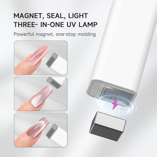 Halmai Handheld UV Nail Lamp - Cordless Mini Gel Polish Dryer