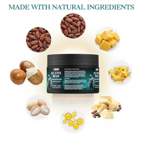 VITALSKINOIL Cologne Scented Body Butter for Men - Shea & Cocoa Butter