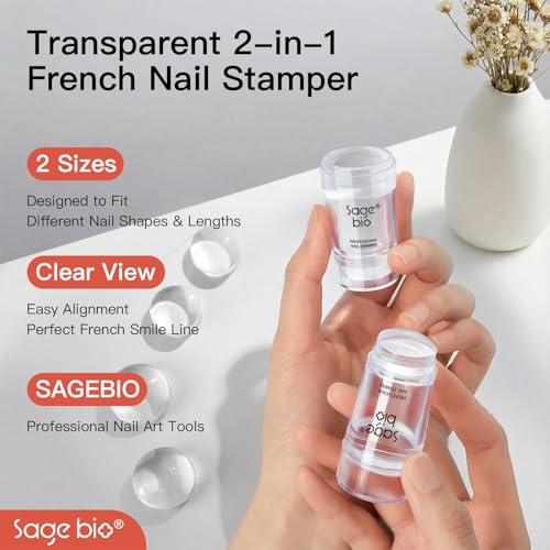 Christmas Nail Stamping Kit 05 - Clear Jelly Stamper & Steel Plate