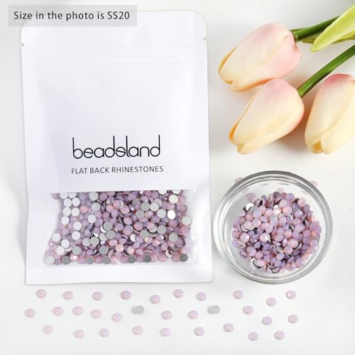 Beadsland Light Rose Opal SS16 Flat Back Crystal Rhinestones 1440pcs