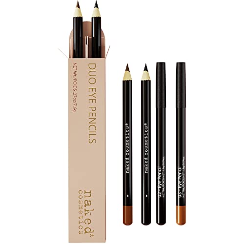 Naked Cosmetics Waterproof Eyeliner Pencil Set - Black & Brown Duo