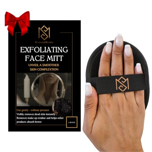 MS Exfoliating Facial Mitt - Deep Skin Scrubber for Smooth Complexion