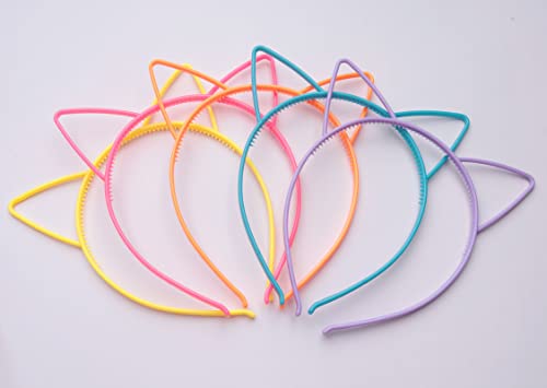 Sowaka 5 Pcs Cat Ear Headbands - Cute Hair Accessories for Women
