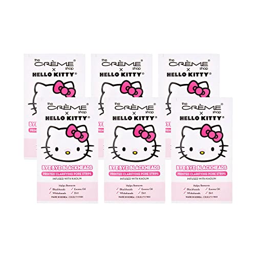 The Crème Shop Hello Kitty Nose Pore Strips - Blackhead Removal Pack of 6