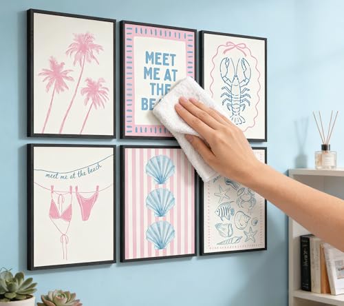 Coastal Granddaughter Canvas Wall Art Set - 6 Pieces, 8x10in