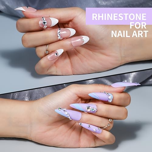 Teenitor Self-Adhesive Face Gems - 650PCS Rhinestone Stickers for Makeup