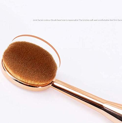 Oval Makeup Brush Set - Upgraded Fast Flawless Application for Foundation, Concealer & Blush | 10-Piece Set