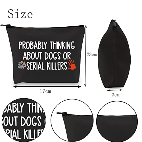 True Crime Lover Makeup Bag - Funny Probably Thinking About Serial Killers