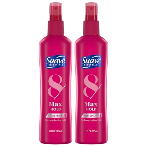 Suave Max Hold Hairspray 8 - Non-Aerosol Citrus, 11 Oz (Pack of 2)