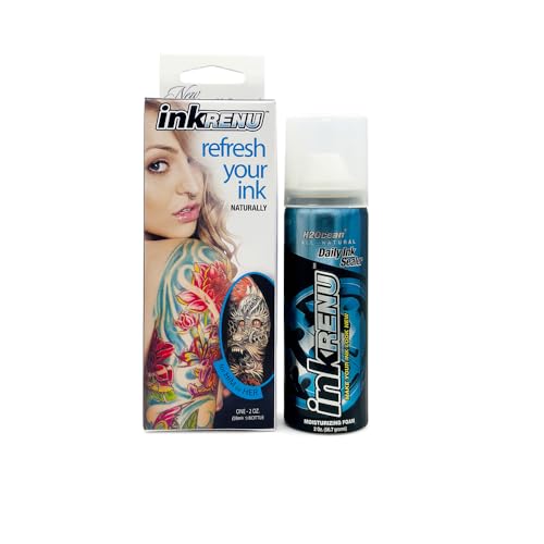 H2Ocean InkRenu 2oz Tattoo Moisturizing Foam - Brightener & Aftercare