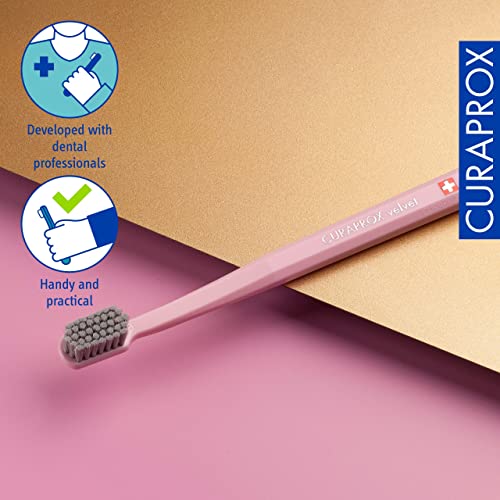Curaprox CS 12460 Velvet Toothbrush - Extra Soft, Dentist Recommended