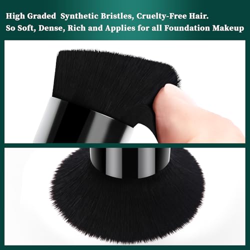 Flat Top Kabuki Foundation Brush for Liquid & Cream Makeup