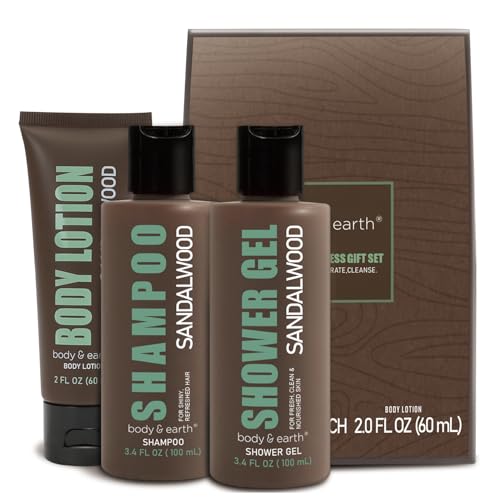 Body & Earth Sandalwood Men’s Spa Gift Set - Bath & Body Care