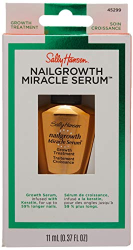 Sally Hansen Nailgrowth Miracle® Nail Strengthener Serum with Biotin & Peptides - Clear Treatment for Stronger, Longer Nails