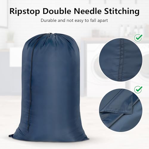OTraki Extra Large Laundry Bag 2-Pack, 28x45 Inch, Heavy Duty Drawstring