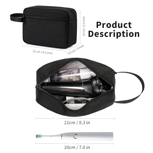 Water-Resistant Travel Toiletry Bag for Men & Women - Compact Dopp Kit