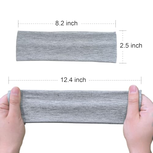 3-Pack Non-Slip Women's Sports Headbands - Soft & Stretchy