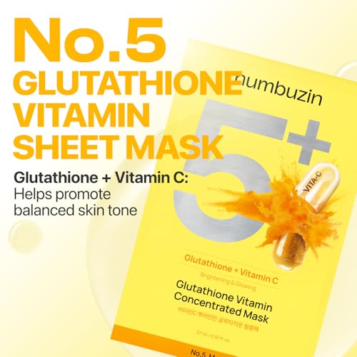 numbuzin No.5 Sheet Mask - Vitamin C & Glutathione for Radiance