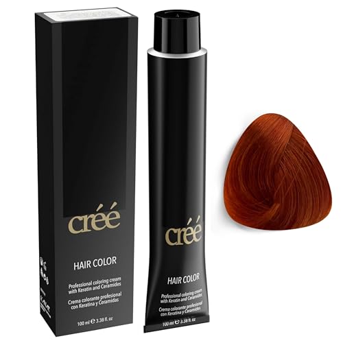 Créé 8.44 Intense Copper Light Blonde Permanent Hair Color 100ml - Long Lasting & Gray Coverage