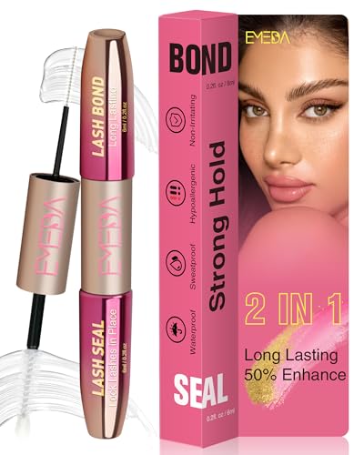 EMEDA 2-in-1 Lash Cluster Glue & Seal - Waterproof Strong Hold