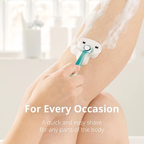 DORCO EVE 3 Razor Blade Refills - 8 Pack with Moisturizing Aloe Bar