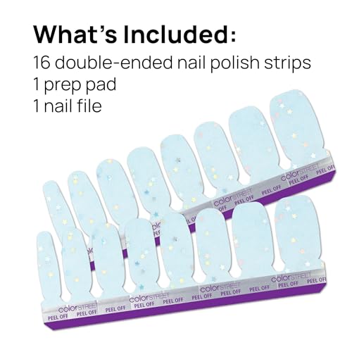 Color Street Starry Rhythm Holographic Star Nail Polish Strips