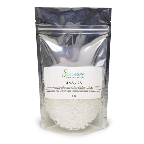 BTMS-25 Conditioning Emulsifier 4 Ounce for Hair & Skin Care