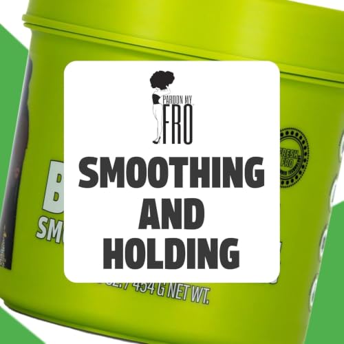 Pardon My Fro Strong Hold Braiding Gel 16oz - Edge Control for Curly Hair & Dreads