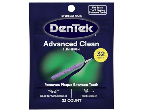 DenTek Complete Clean Floss Picks with Mouthwash Blast Mint Flavor - 32 ct (Pack of 2)