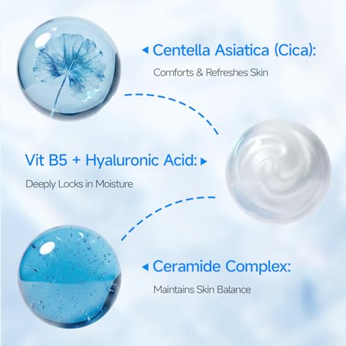 HI!PAPA Cooling Toner Pads - Hydrating Hydrogel for Sensitive Skin, 90 Pads