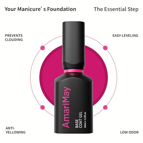 AmariMay 15ml Gel Base Coat for Long Lasting Nail Art